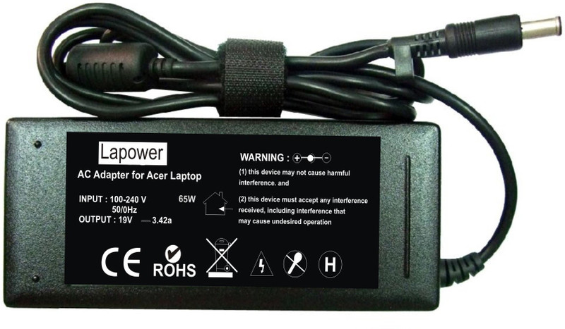 Lapower Acer TravelMate 541XV 65 W Adapter(Power Cord Included) Lapower Acer TravelMate 541XV 65 W Adapter(Power Cord Included)