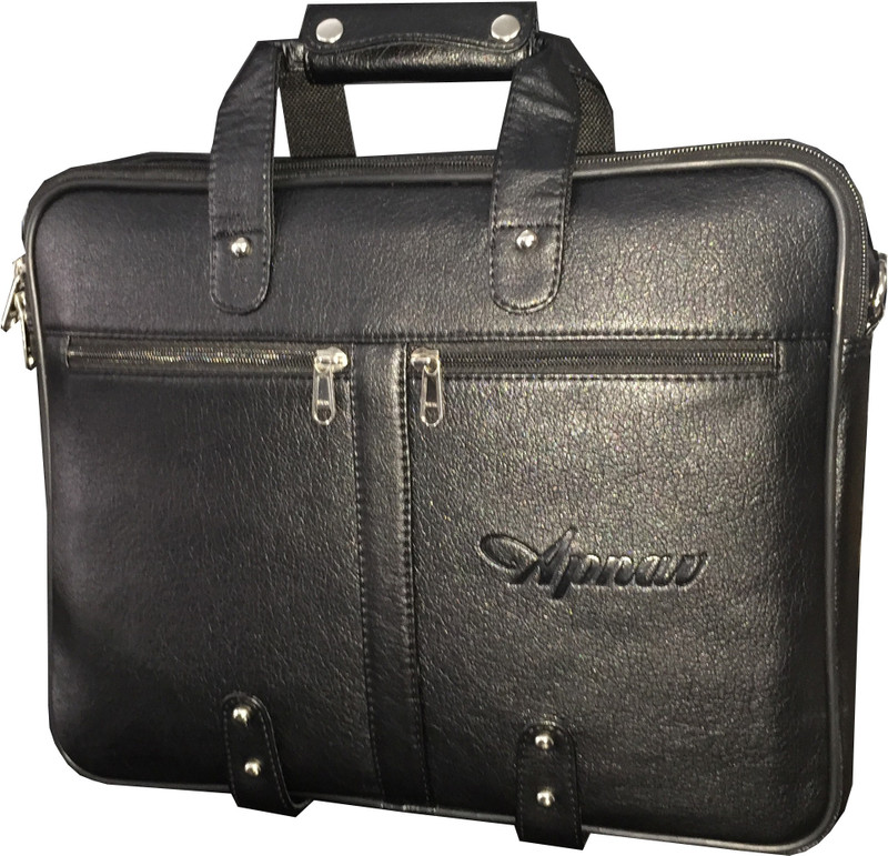 Apnav 14 inch Laptop Messenger Bag(Black)