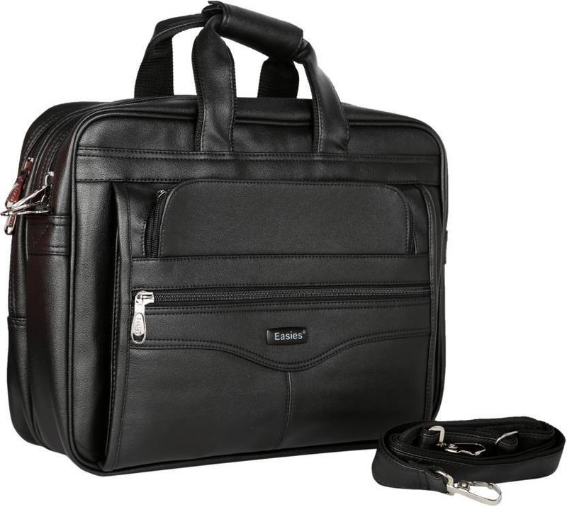 local heights 17 inch Laptop Messenger Bag(Black)