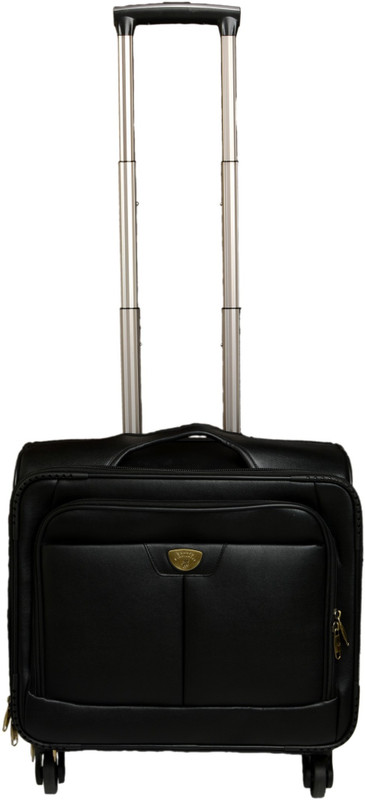 sahara exclusive 16 inch Expandable Trolley Laptop Strolley Bag(Black)