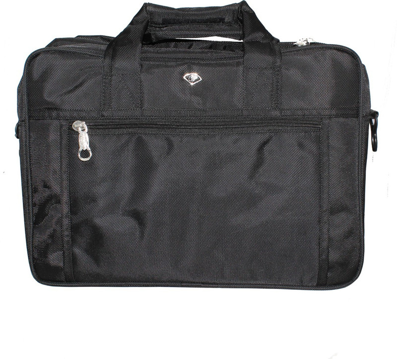 Paramsai 16 inch Expandable Laptop Messenger Bag(Black)