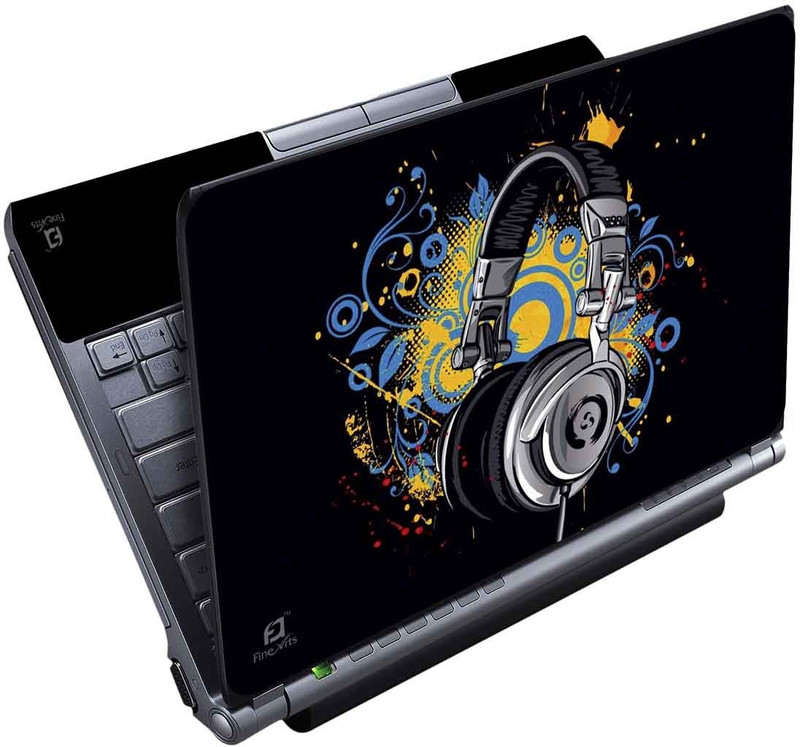 FineArts Music Buff Full Panel Vinyl Laptop Decal 15.6