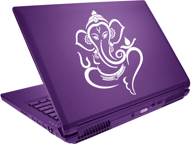 Decor Villa Decor Villa Ganesh ji Laptop Sticker Self Adhesive Vinyl Laptop Skin Compatible for 15.6 inch(Theme: Festivals & Occasions)