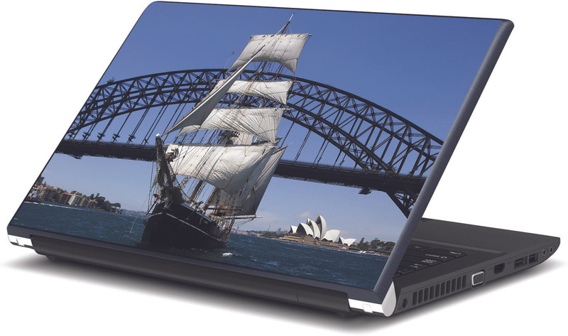 Artifa Sailboat Under Sydney Harbour Bridge Vinyl Laptop Decal 15.6