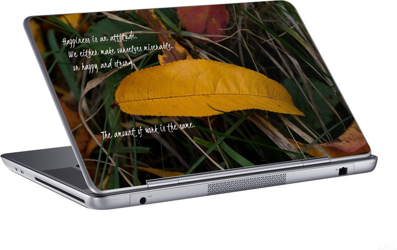 AV Styles happiness is an attitude skin Vinyl Laptop Decal 15.6