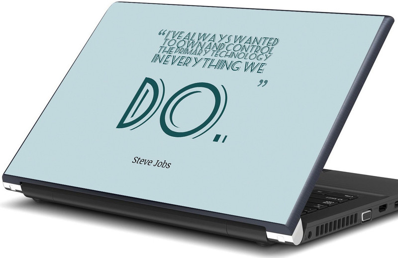 Artifa Steve Jobs Quote Vinyl Laptop Decal 15.6