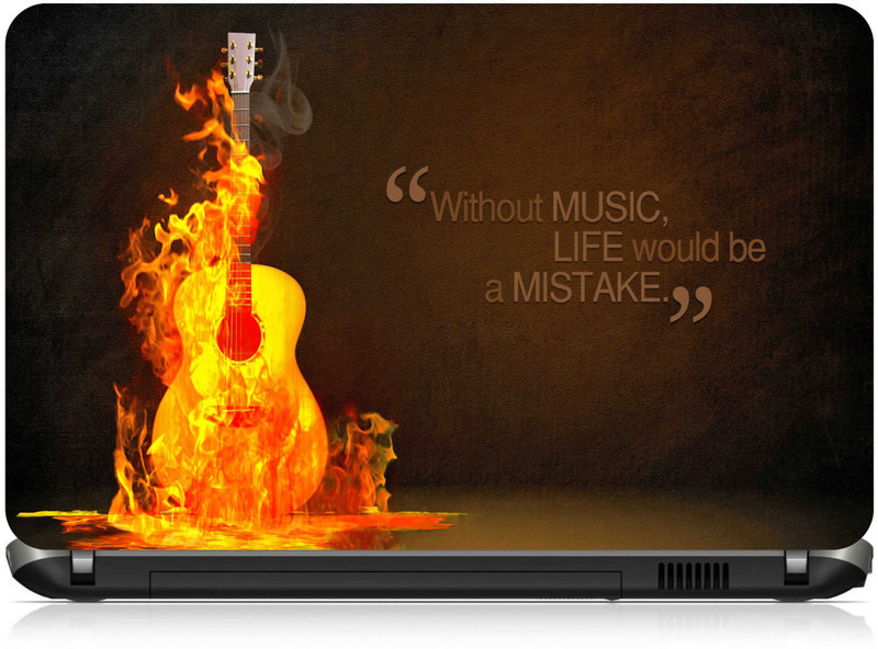 Box 18 Without Music life would be Mistake1679 Vinyl Laptop Decal 15.6