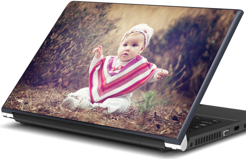 Artifa Baby sitting on grass Vinyl Laptop Decal 15.6