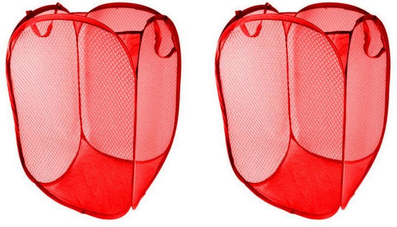 radha mohan 20 L Red Laundry Bag(Net)