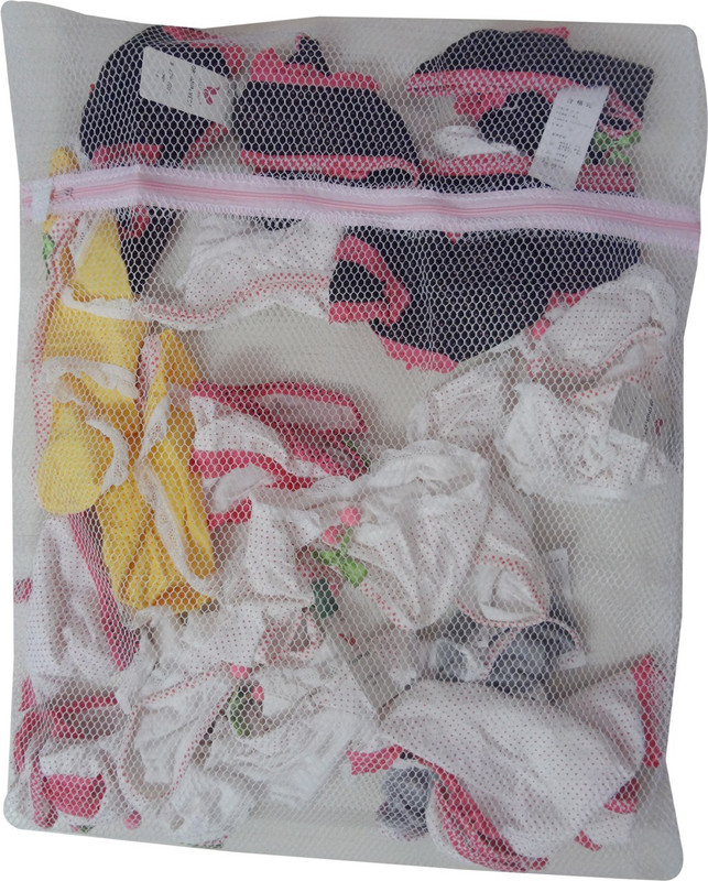 Laceandme Yes Rectangle Lingerie Wash Bag(White)