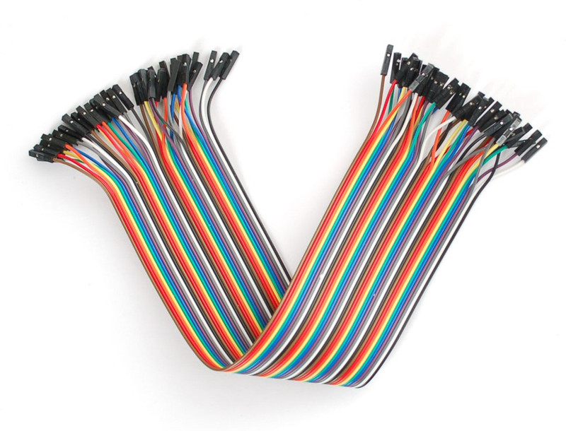 Rotobotix Female To Female Jumper Wire Bundle 20cm (40pcs)(Multicolor)
