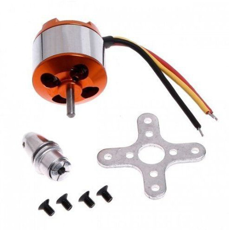 KIMAGINATIONS A2212/13T Brushless Motor 1400 kv BLDC Airplane Outrunner Brushless Motor(Multicolor)