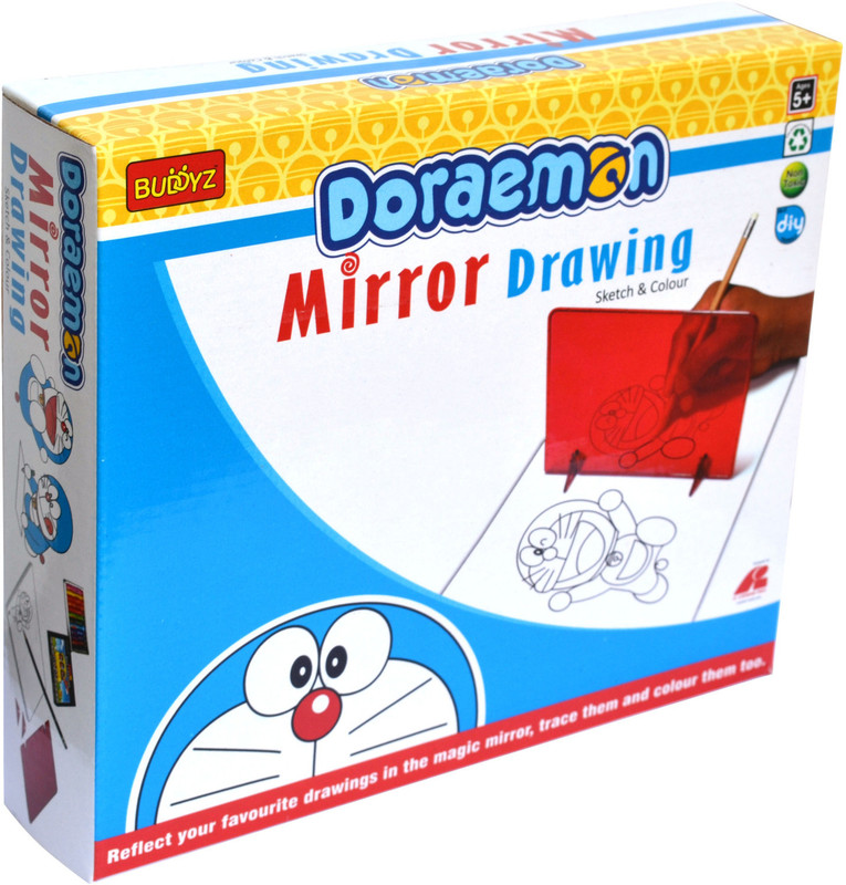 Buddyz Doraemon Do-it-Yourself Mirror Drawing for Kids(Multicolor)