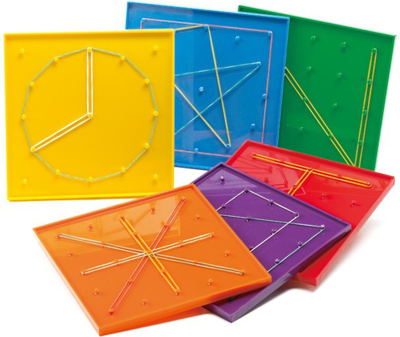 Math Buddy Labs Classic Geoboard(Yellow)