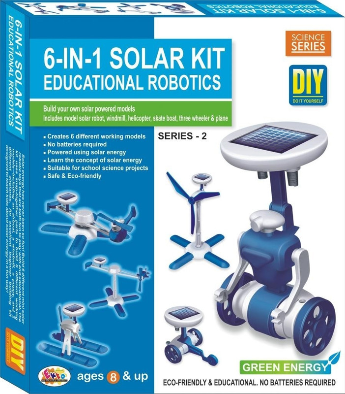 Ekta Ekta 6in1 Solar Kit Robotics Series-2 DIY Kit(Blue)