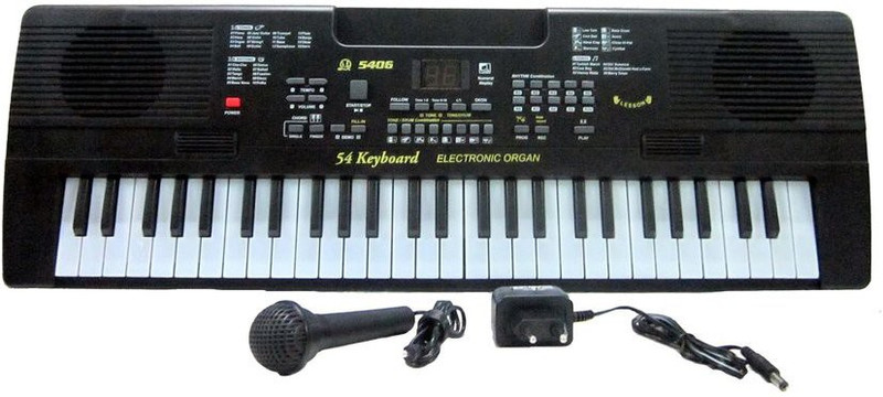VT 54-Keys Electronic Keyboard with Microphone & Led Display Music Box VT 54-Keys Electronic Keyboard with Microphone & Led Display Music Box