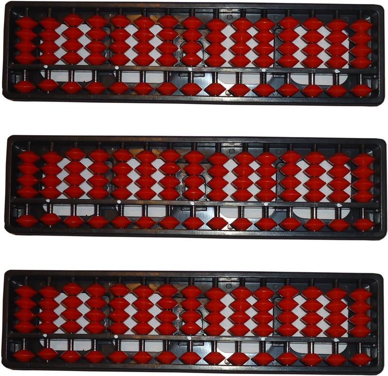 Sae Fashions Red 15 Rod Abacus Kit Set Of 3(Red)