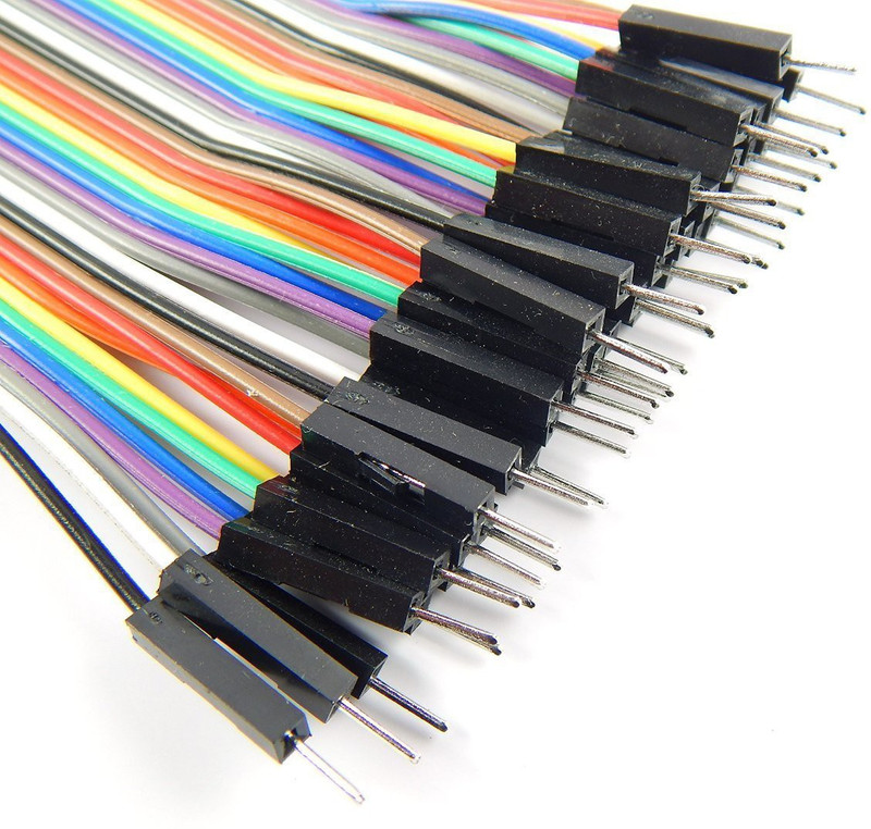 DIY-eCraft Jumper Wire Male to Male Dupont 40pc, 20cm, 10colours.(Multicolor)