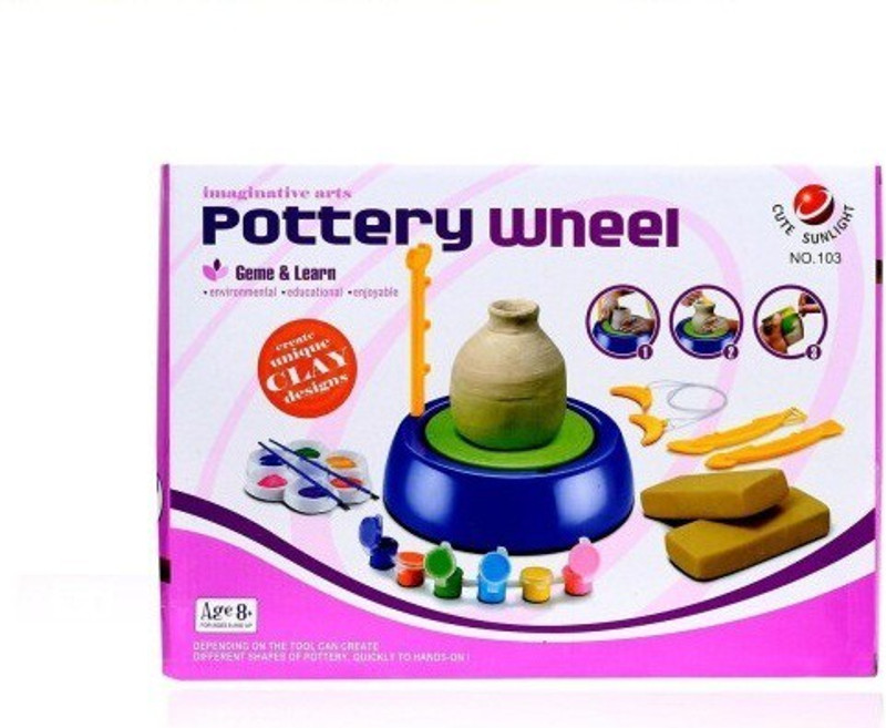 Sreshta Toys DIY Educational Pottery Wheel(Multicolor)