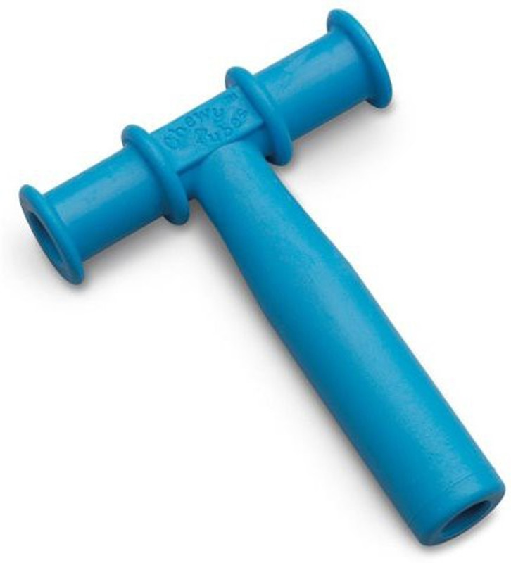 Chewy Tubes T Shape Teether Teether(Blue) Chewy Tubes T Shape Teether Teether(Blue)