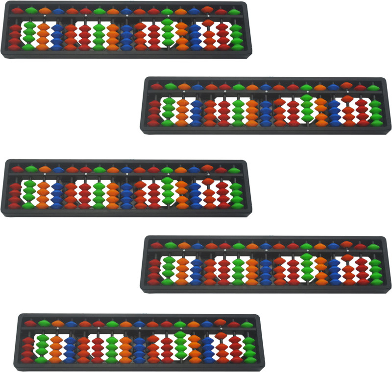 Djuize 17 Rod Multicolor Abacus Set Of 3(Multicolor)
