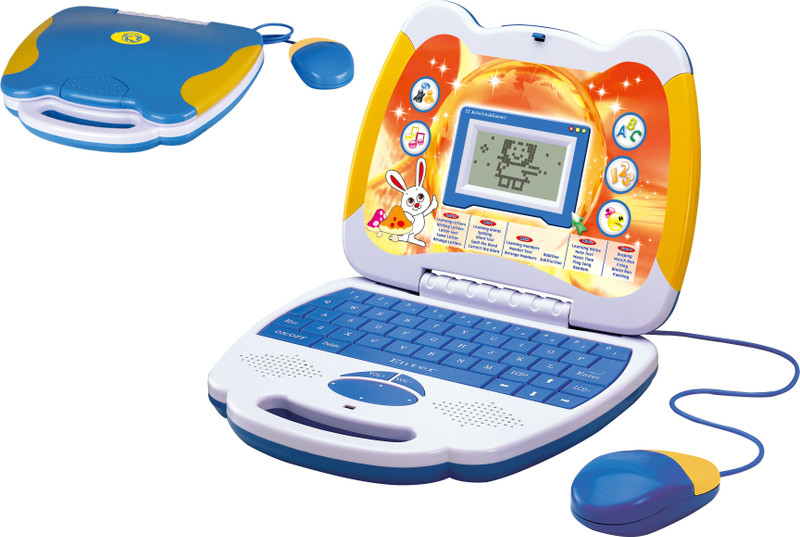 Toyhouse Educational Laptop with 25 functions, Mouse, LED Screen, Blue(Blue)