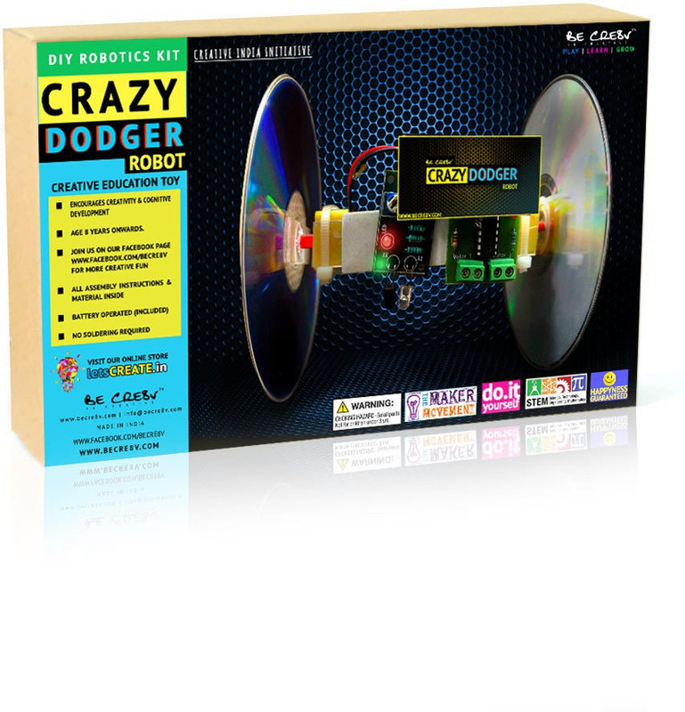 Be Cre8v Crazy Dodger DIY Robotics Kit(Multicolor)