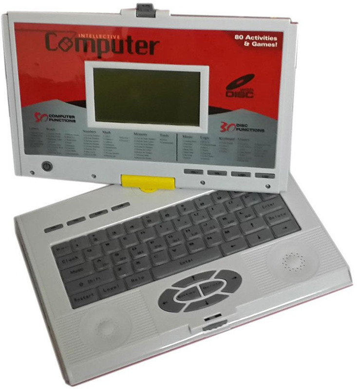 Turban Toys 80 Activities Kids Talking Educational Laptop With Mouse Cd Drive And Headphone(Multicolor)