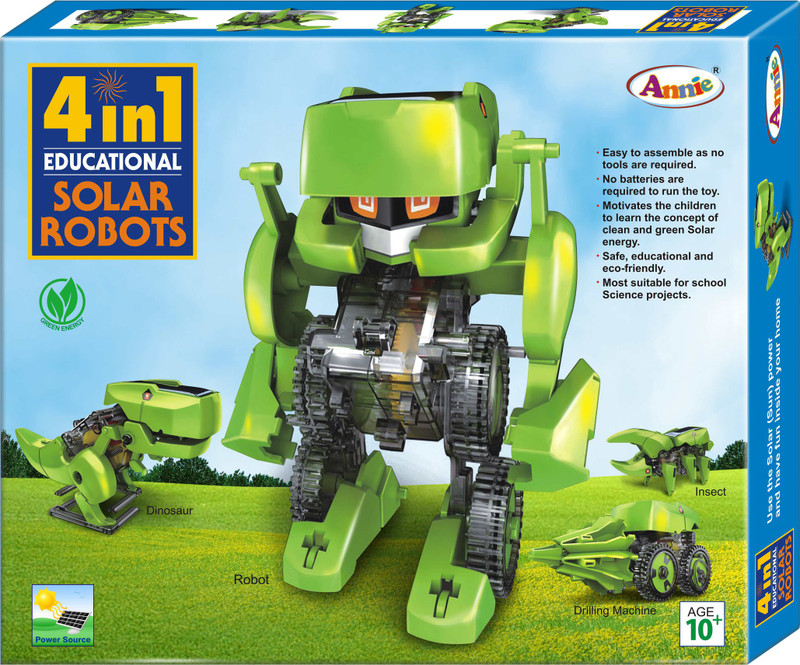 Annie 4 in 1 Solar Robots New(Multicolor)