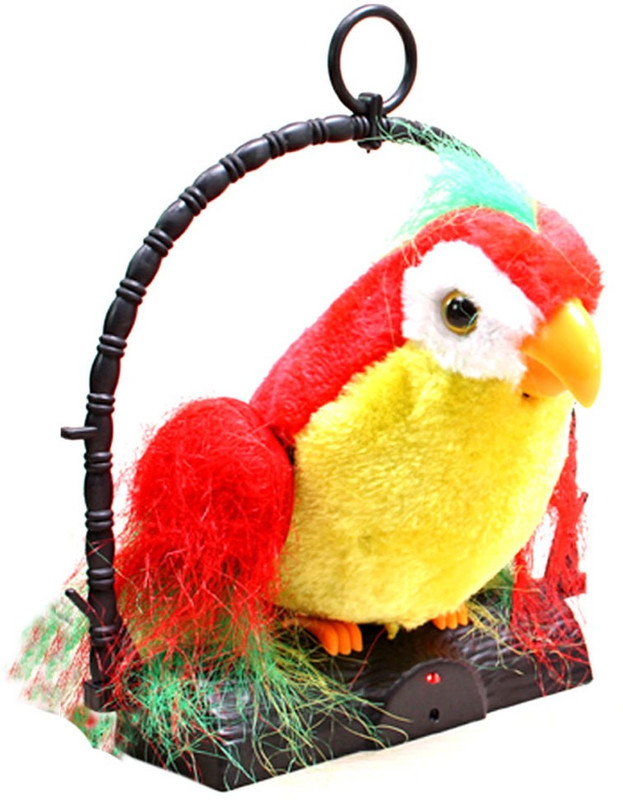 SJ Jumbo Talk Talking Back Parrot Bird Kids Toy 81(Multicolor)