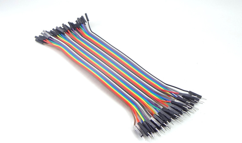 Explore Embedded Male to Female Jumper Wires - Pack of 40(Multicolor)