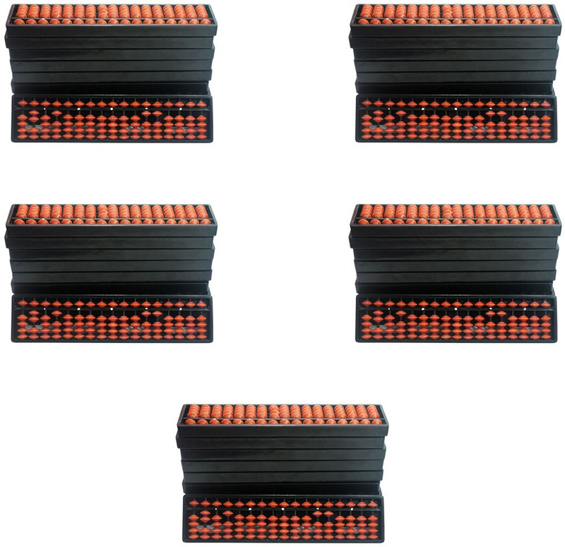 Sae Fashions Brown 17 Rod Abacus Set Of 50(Brown)
