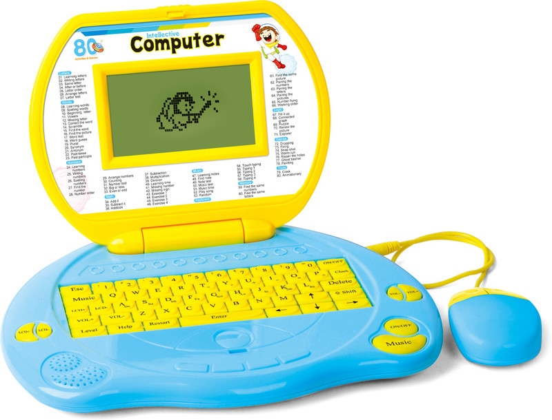 Toyhouse Educational Laptop with 80 functions, LED Screen, Mouse(Multicolor)