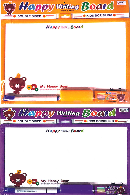 Avis Pack Of 2 Happy Board(Purple, Yellow)