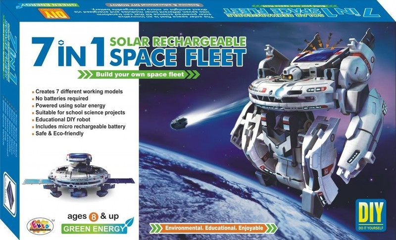 Ekta Ekta 7in1 Solar Kit Rechargeable Space Fleet DIY Kit(Multicolor)