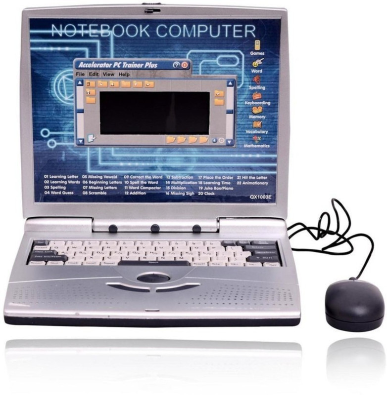 Khareedi Learning toys Notebook Computer with 22 activities and games(Blue)