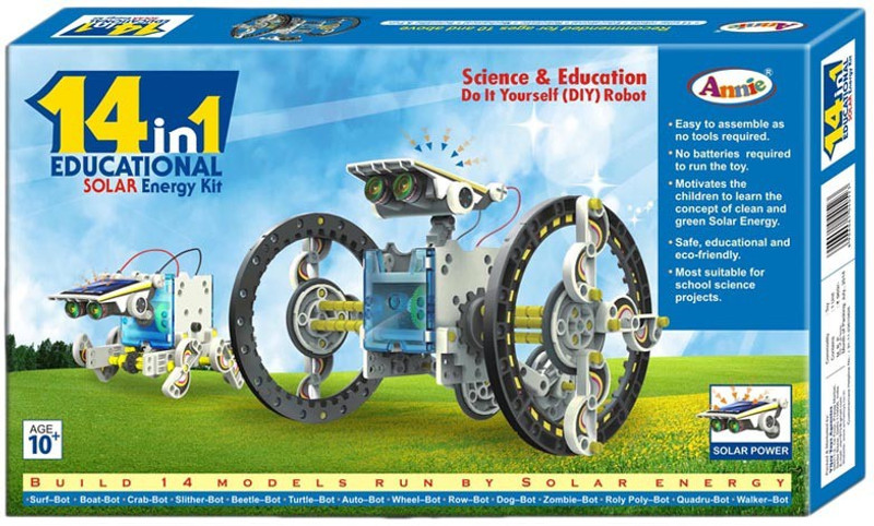 Annie 14-in-1 Educational Solar Robot Kit(Multicolor)