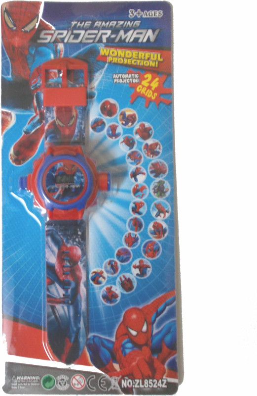 General Aux The Amazing Spiderman Projector Watch(Red)