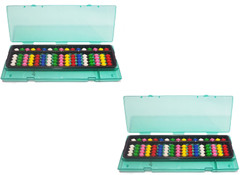 Sae Fashions Multicolor 17 Rod Abacus Kit With Box Set Of 2(Multicolor)