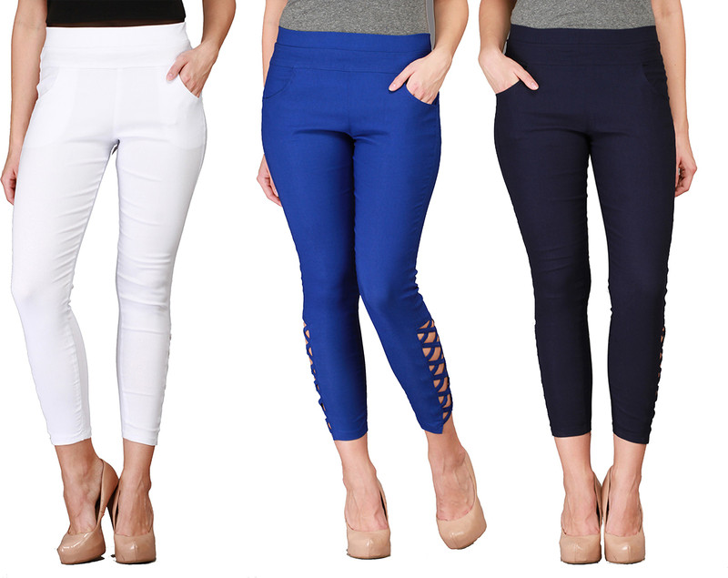 4 Aces White Jegging(Solid) 4 Aces White Jegging(Solid)