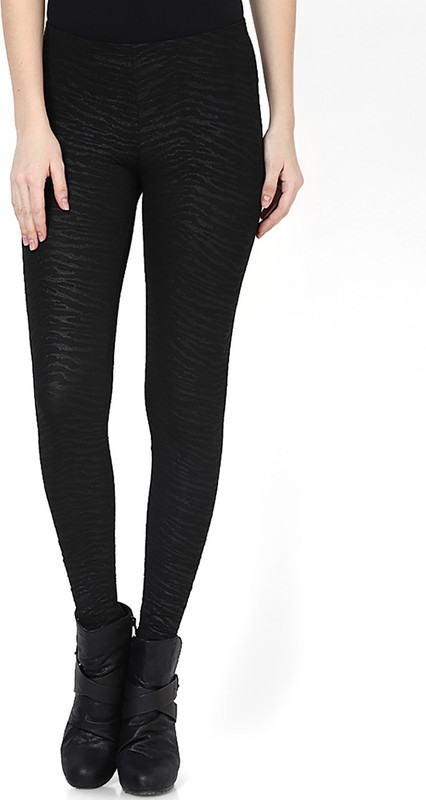 Only Legging(Black, Self Design) Only Legging(Black, Self Design)