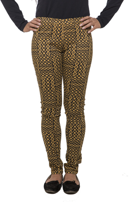 Fashion Cult Yellow Jegging(Printed) Fashion Cult Yellow Jegging(Printed)