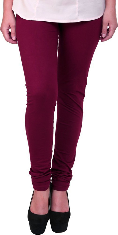 Charu Boutique Legging(Maroon, Solid) Charu Boutique Legging(Maroon, Solid)