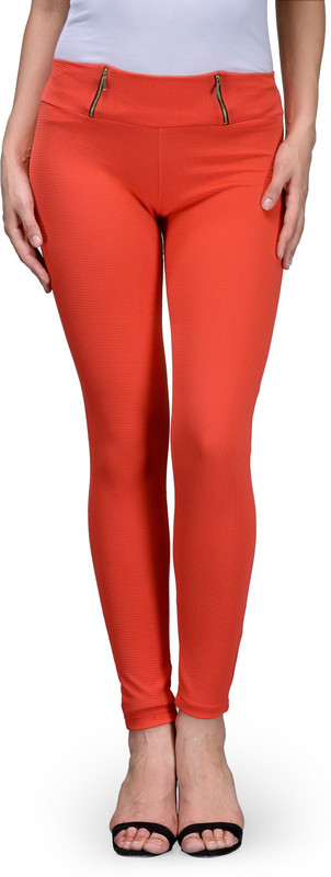 Being Fab Orange Jegging(Solid) Being Fab Orange Jegging(Solid)