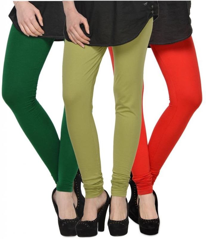 Kjaggs Legging(Dark Green, Red, Green, Solid) Kjaggs Legging(Dark Green, Red, Green, Solid)