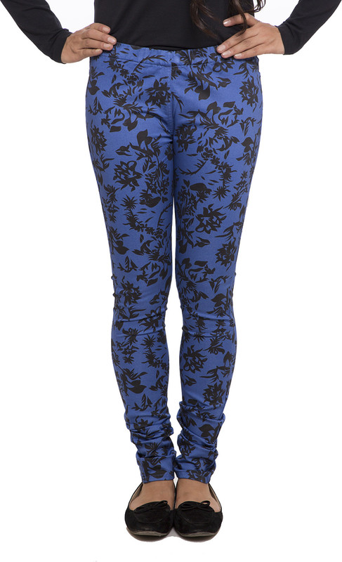 Fashion Cult Blue Jegging(Floral Print) Fashion Cult Blue Jegging(Floral Print)