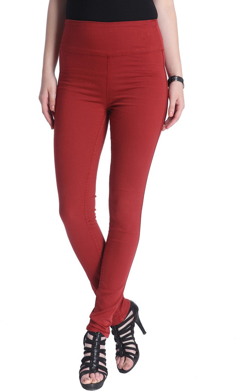 Only Maroon Jegging(Solid) Only Maroon Jegging(Solid)