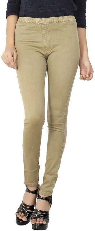 Airways Beige Jegging(Solid) Airways Beige Jegging(Solid)