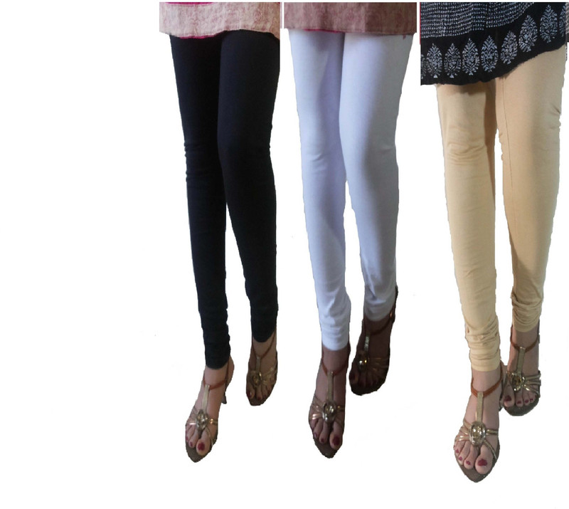 LatestQ Legging(White, Black, Beige, Solid) LatestQ Legging(White, Black, Beige, Solid)