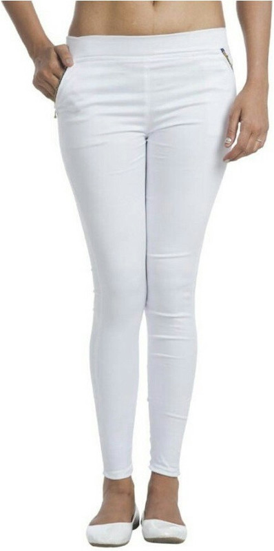 Universal Mart White Jegging(Solid) Universal Mart White Jegging(Solid)